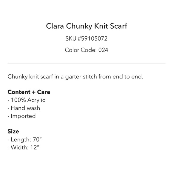 Urban Outfitters Clara Chunky Knit Scarf - Picture 5 of 5